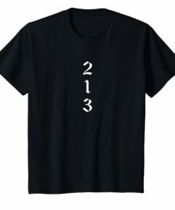213 Los Angeles Old English Hip Hop and Rap Inspired Shirt