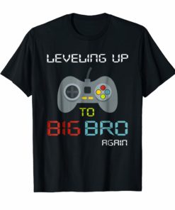 Big Brother Again Shirt Leveling up to BBig Brother Again Shirt Leveling up to Big Bro-Gaming Giftig Bro-Gaming Gift