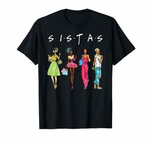 Black Sistas Queen Melanin African American Women T-Shirt