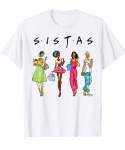 Black Sistas Queen Melanin African American Women Tee Shirt