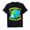 CUTE EVERYDAY IS EARTH DAY T-SHIRT Love Animal Earth Gift