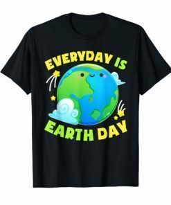 CUTE EVERYDAY IS EARTH DAY T-SHIRT Love Animal Earth Gift