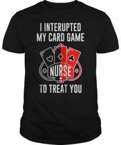 Card Playing Nurse T-Shirt