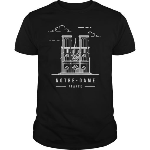 Cathedral Notre Dame Paris Tee Shirt