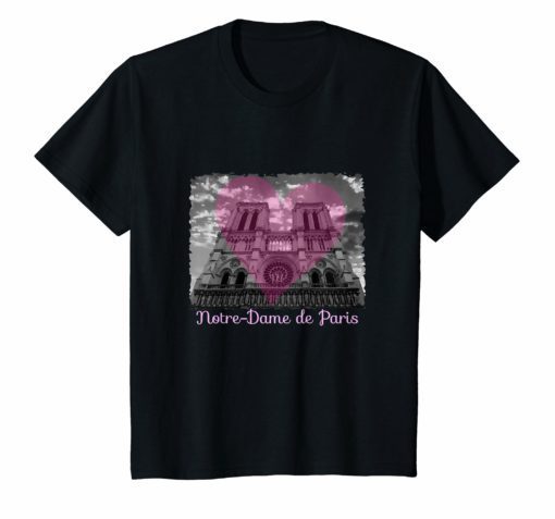 Cathedral Notre-Dame de Paris Heart Shirt