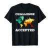Challenge Accepted Map T Shirt Travel World Traveler Shirt