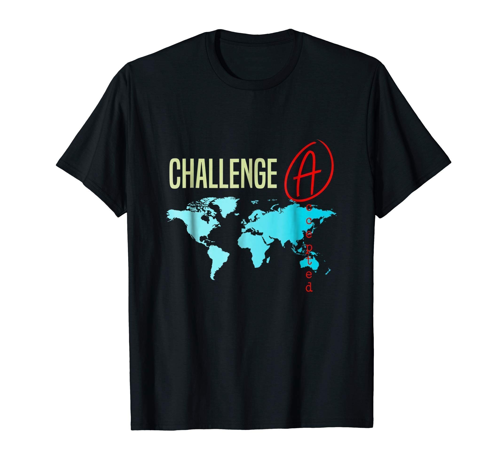 Challenge Accepted with Map for Students and Tutors Shirt - ShirtsMango ...