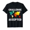 Challenge accepted map Tshirt travel world traveler shirt