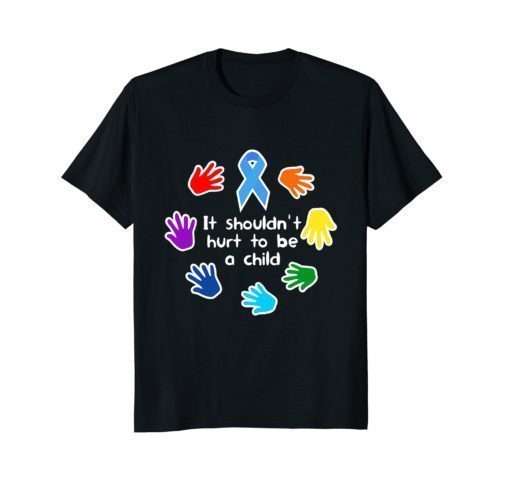 Child Abuse Prevention Stop Child Abuse Graphic Tshirt