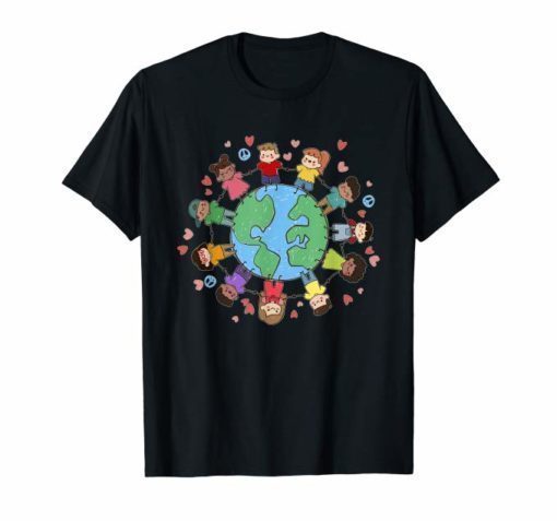 Children Around The World Tee Save Earth Day T-Shirt Gifts