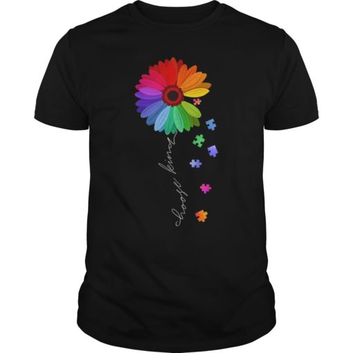 Choose Kind Daisy Flower Cute Autism Awareness T-Shirt