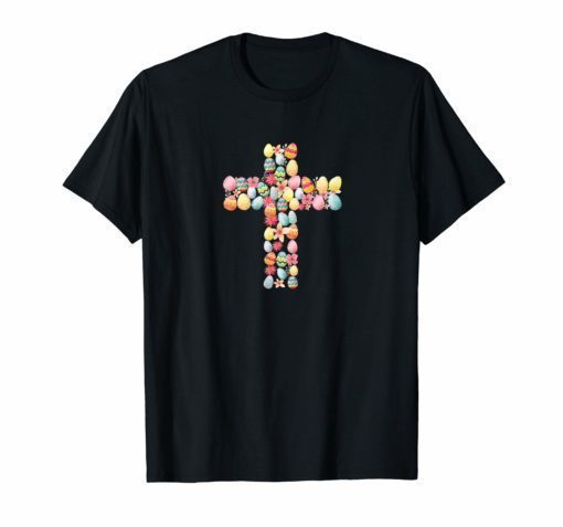 Christian Cross Eggs Easter T Shirt Gift For Men Women Kids