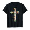 Christian Cross Eggs Easter T-Shirt Gift For Men Women Kids