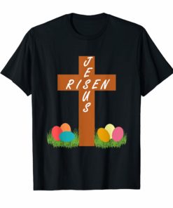 Christian Easter T-shirt Egg Cross
