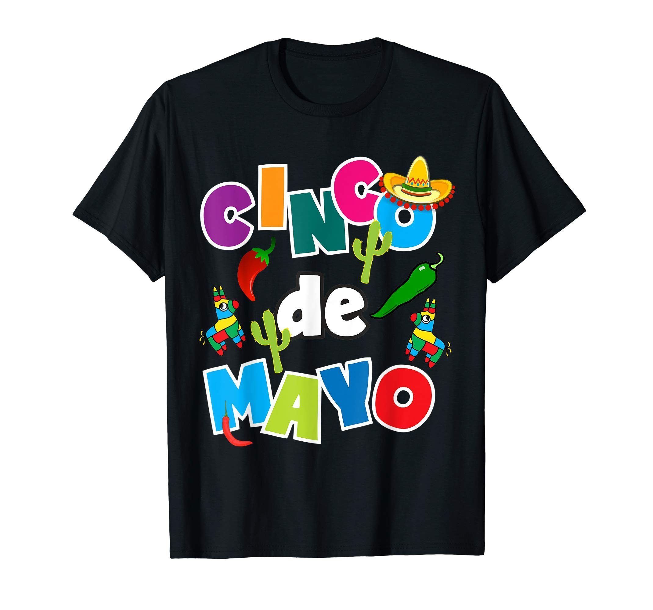 Cinco De Mayo Shirt For Kids Men Women Pinata Sombrero Fun ...