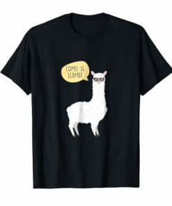 Como Se Llama T Shirt for Alpaca Lover Funny Gift Idea