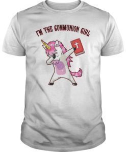 Cute Unicorn I'm The Communion Girl Christian TShirt