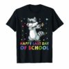 Dabbing Raccoon Woo Hoo Happy Last Day of School T-Shirt