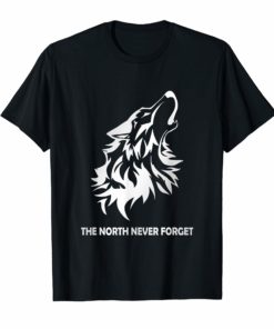 Direwolves The North Never Forgets Tshirt Funny Gift tee