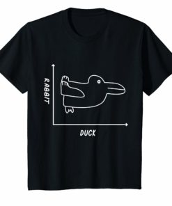 Duck Rabbit Graph Shirt Fun Math Teacher Easter Tee Shirt