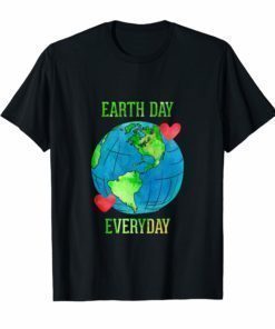 Earth Day Everyday Shirt for Men Women Kid Love Heart Nature