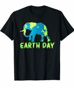 Earth day Elephant 2019 T-shirt for Kids