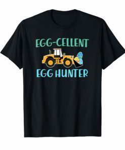 Easter shirt for Boys Egg-cellent Egg Hunter Easter Tractor