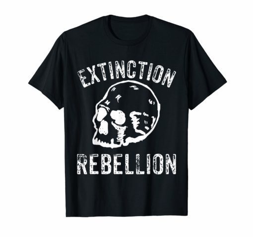 Extinction Rebellion Skull Shirt Save The Planet T-Shirt