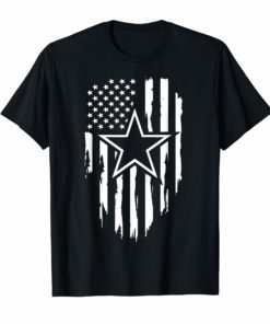 Father's day Gift Cowboy Flag football Dallas Fans T-Shirt