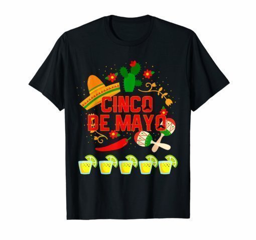 Fiesta Cinco De Mayo T-Shirt Cinco De Mayo Costume Shirt