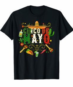 Fiesta Cinco De Mayo T Shirts Men Women Tshirt Taco T-shirt