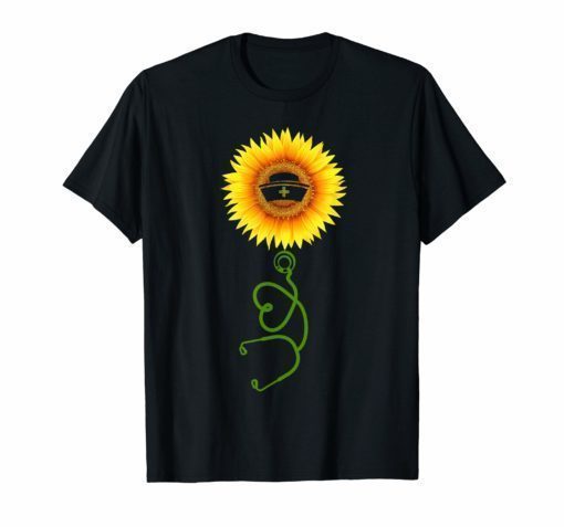 Floral sunflower-nurse tshirt for nurse doctor medical stu