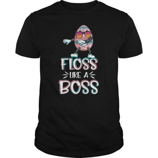 Floss Like a Boss Flossing Easter Egg Shirt Kids