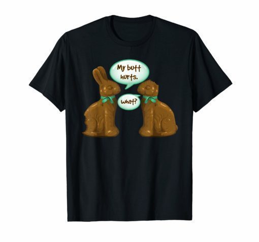 Funny Easter Shirt Chocolate & Stuff Bunny TShirt Tee