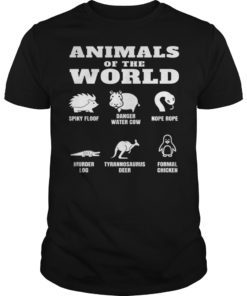 Funny Names Animals Of The World Internet Meme Shirt