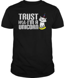 Funny Trust Me I'm a Unicorn Cute Cat Shirt