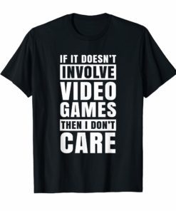 Funny Video Game Shirt Men Boys Kids Games Gamer Gifts