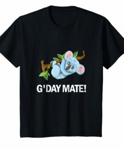 G'Day Mate Shirt Cute Koala Bear T-Shirt For Holiday