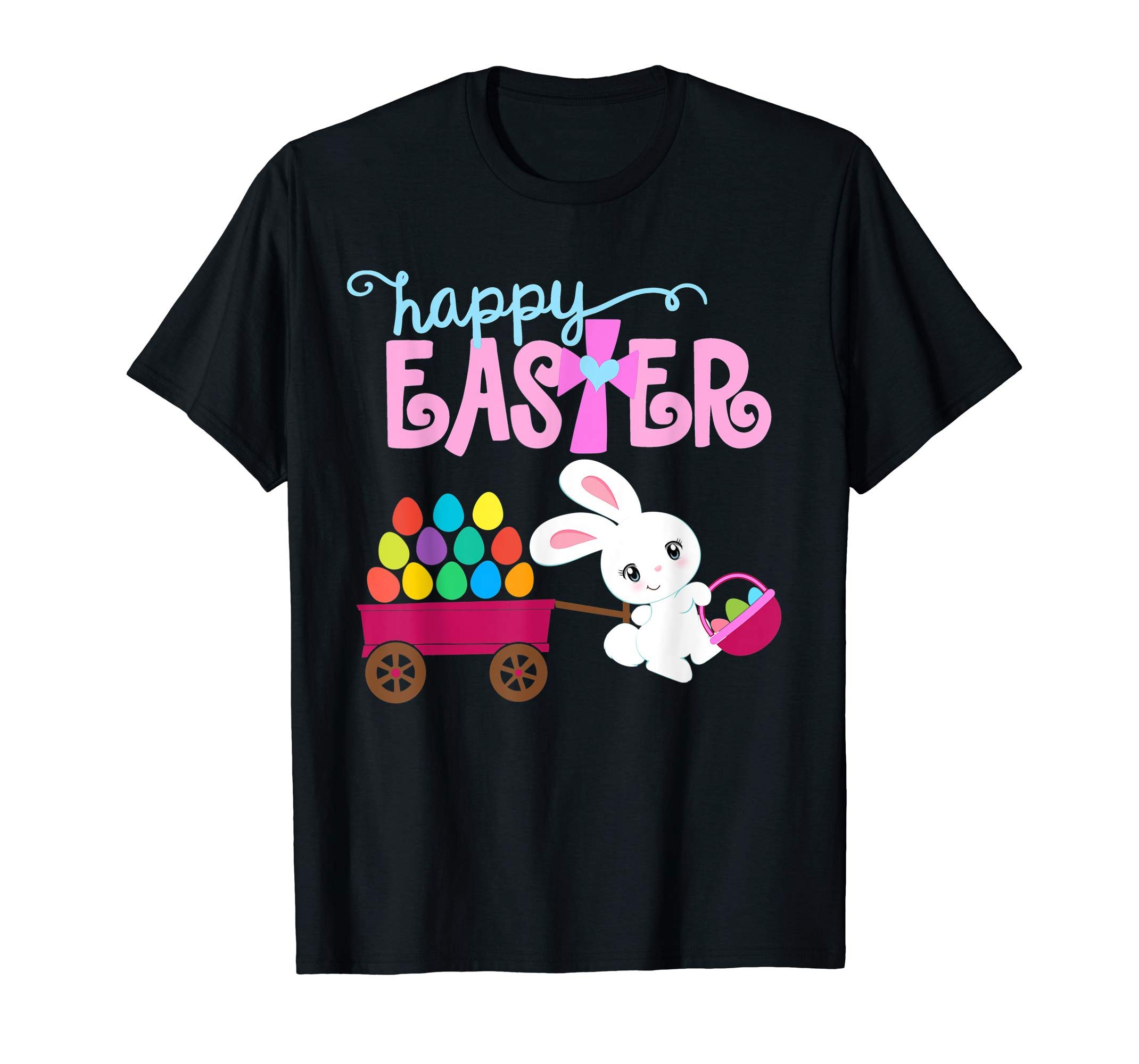 HAPPY EASTER Bunny Egg Hunt Christian Shirt Girls Women Kids ...