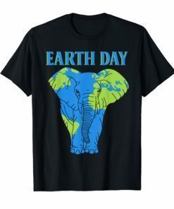 Happy Earth Day Elephant T-Shirt Gifts Kids Teachers Youth