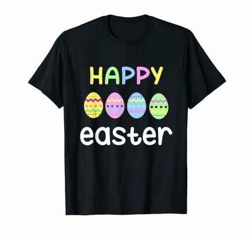 Happy Easter Cute Eggs Funny T-Shirt