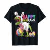 Happy Eastrawr T Rex Dinosaur Easter Bunny Egg Shirt Kids
