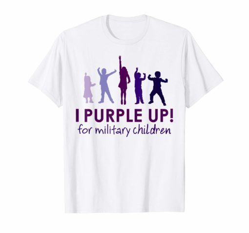 I Purple Up 2019 Shirt, For The Month Of The Military Child