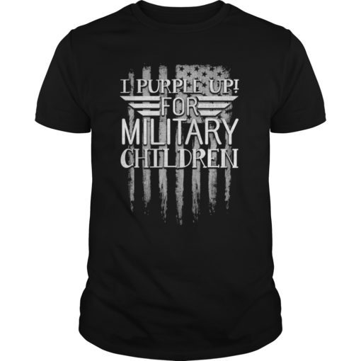 I Purple Up For Military Children Shirt Appreciation Gifts