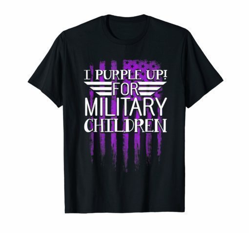 I Purple Up For Military Children Shirt Appreciation Gifts