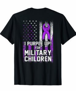 I Purple Up For Military Children T-Shirt Gift