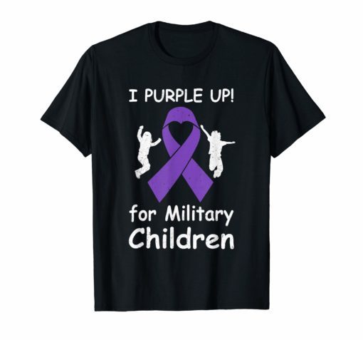 I Purple Up For Month Of The Military Child T-Shirt