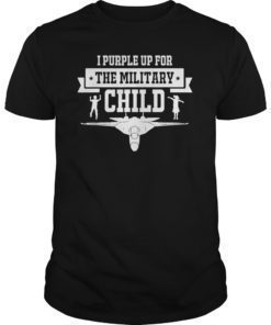 I Purple Up T Shirt For The Military Children Month 2019