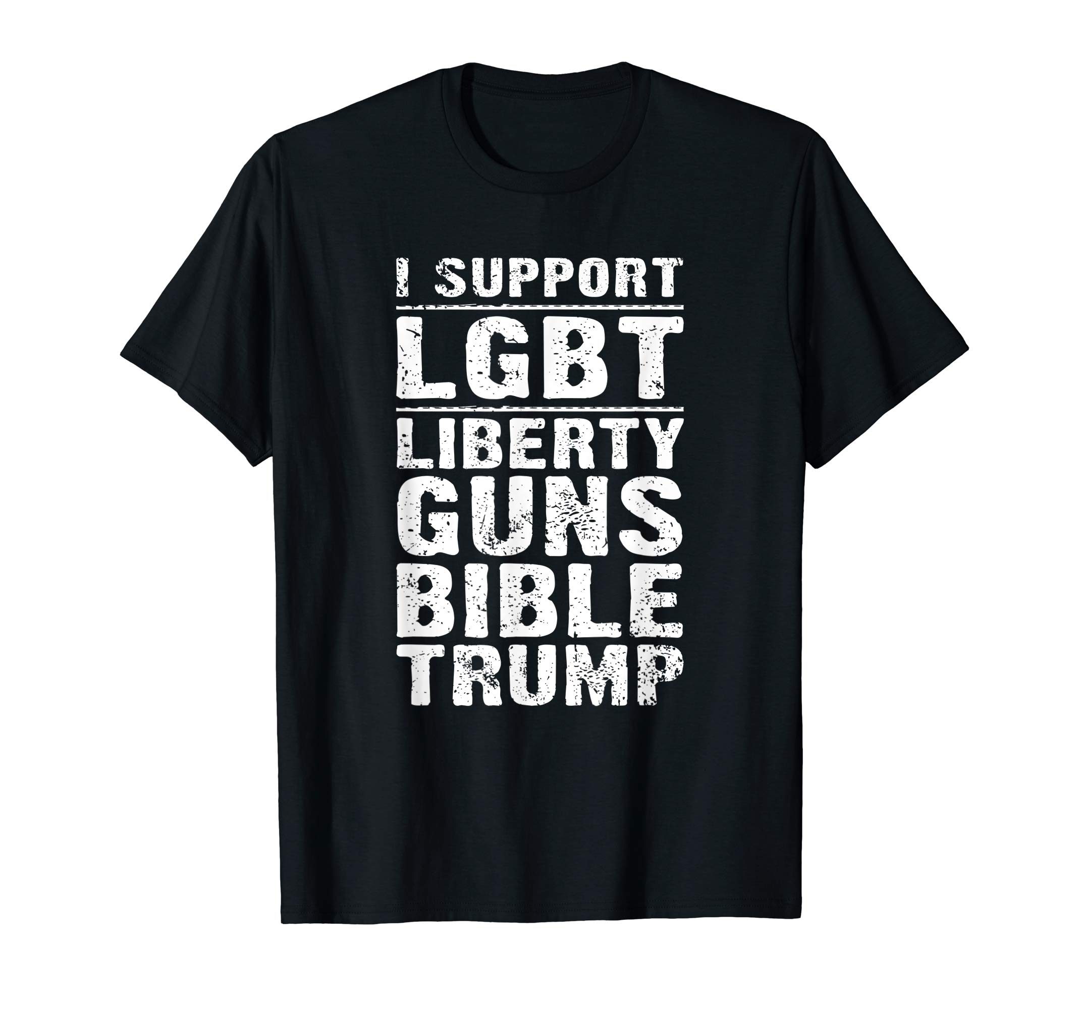 I Support Liberty Guns Bible Trump funny Shirt - ShirtsMango Office