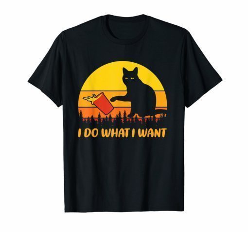 I do what I want Cat Tee Shirts